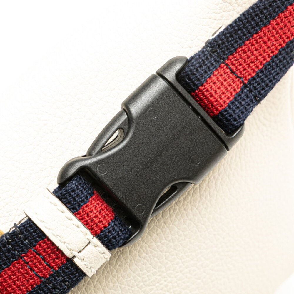 GUCCI White Leather Fanny Pack - Picture 4 of 11